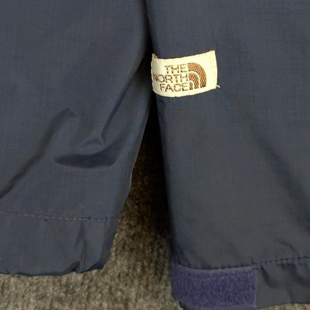Vintage The North Face Gore-Tex Rain Jacket Mens Medium Blue Hooded Made in USA